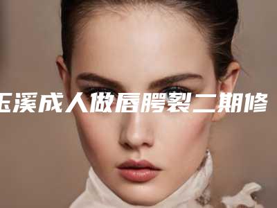 玉溪成人做唇腭裂二期修复手术是不是很安全