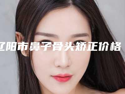 辽阳市鼻子骨头矫正价格表口碑好吗2025(近6个月均价为:19362元)